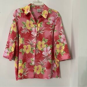 Allison Daley Floral Button Down Shirts Lot of 3 Shirts